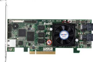 Купить Контроллер Areca ARC-1883i PCIe 3.0 x8 LP, SAS/SATA 12G, RAID 0,1,5,6,10,50,60, 8port (2*int SFF8643), Cache 2GB RTL - X-953552 из реестра по лучшей цене