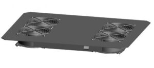 Купить Вентиляторный блок TLK TLK-FAN4-F-BK для напольных шкафов серий TFR, TFL, 4 вентилятора, нижние решетки пластиковые с фильтром, без шнура питания, чер - X-473088 из реестра по лучшей цене