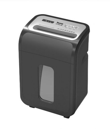 Артикул: X-885371 - Уничтожитель бумаг Buro Office BU-S1501-8M OS1501-8M черный (секр.P-5)/фрагменты/8лист./20лтр./пл.карты/скрепки - фото