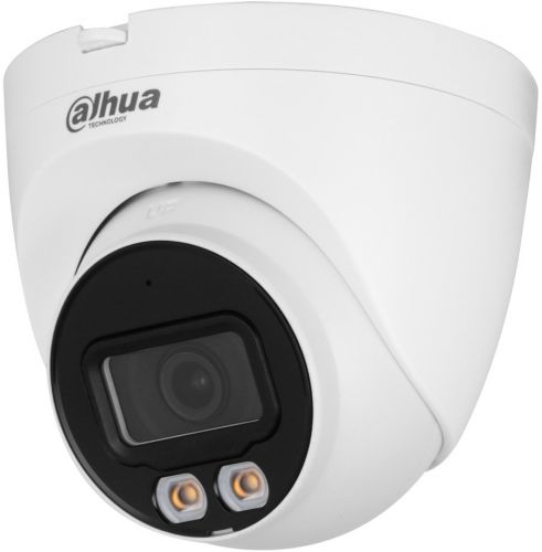 Артикул: X-1055752 - Видеокамера IP Dahua DH-IPC-HDW2449TP-S-LED-0280B уличная купольная Full-color с ИИ 4Мп; 1/2.9” CMOS; объектив 2.8мм - фото
