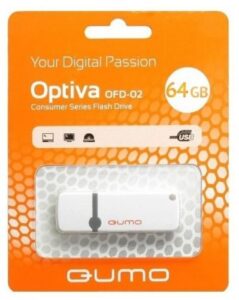 Купить Накопитель USB 2.0 16GB Qumo QM16GUD-OP2-white Optiva 02, белый - X-890006 из реестра по лучшей цене