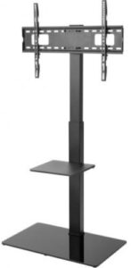 Купить Стойка Rexant 38-0318 напольная с кронштейном для телевизора 37"-70" с дополнительной полкой для медиаоборудования серия Profi - X-963416 из реестра по лучшей цене