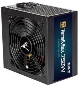 Купить Блок питания ATX Zalman TeraMax 750W, APFC, 120mm fan, 80+ Gold, full modular, Retail - X-927750 из реестра по лучшей цене