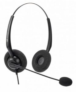 Купить Гарнитура проводная VT VT1000-D RJ9(03) бинауральная, узкополосный звук, технология Safetone, разъем RJ9, поролоновые амбушюры - X-678361 из реестра по лучшей цене