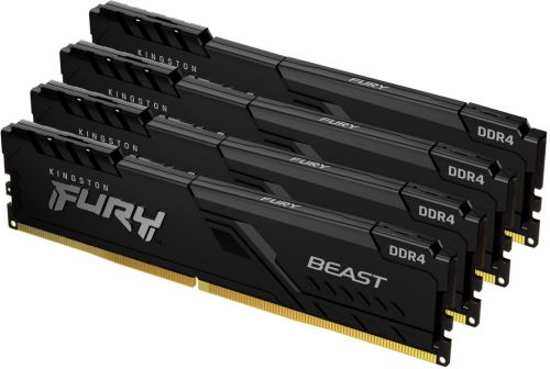 Артикул: X-998041 - Модуль памяти DDR4 128GB (4*32GB) Kingston FURY KF436C18BBK4/128 Beast Black