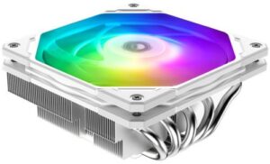 Купить Кулер ID-Cooling IS-55 ARGB WHITE LGA1700/1200/115x/AM5/AM4 (120mm fan, 500-2000rpm, 54.6CFM, 31.2dBA, 4-pin PWM/3-pin ARGB) BOX - X-965057 из реестра по лучшей цене