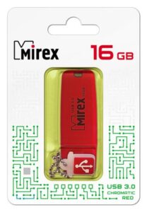 Купить Накопитель USB 3.0 16GB Mirex Chromatic 13600-FM3СHR16 красный - X-818907 из реестра по лучшей цене