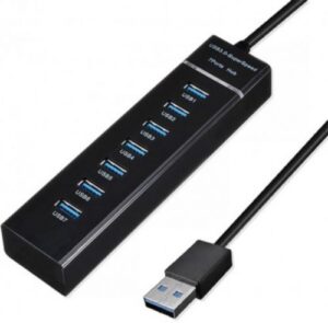 Купить Концентратор KS-IS KS-568 7*USB 2.0 F в USB 3.0 Type A M с БП - X-1011866 из реестра по лучшей цене
