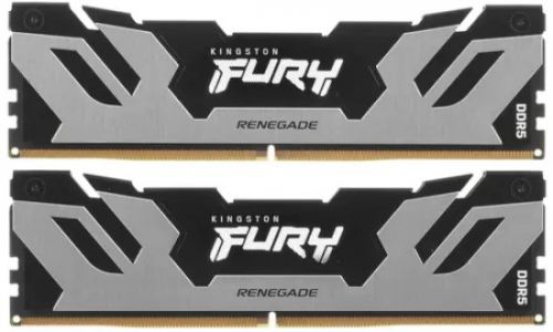 Артикул: X-968100 - Модуль памяти DDR5 32GB (2*16GB) Kingston FURY KF564C32RSK2-32 Renegade Silver 6400MHz CL32 1RX8 1.4V 16Gbit - фото