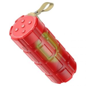Купить Портативная акустика Hoco HC7 красная, LED подсветка - X-953843 из реестра по лучшей цене
