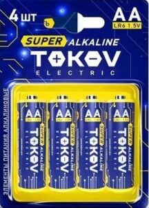 Купить Батарейка TOKOV ELECTRIC TKE-ALS-LR6/B4 LR6/AA (блист.4шт) - X-1029331 из реестра по лучшей цене