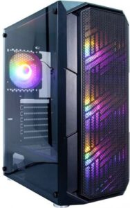 Купить Корпус eATX 1STPLAYER FIREBASE XF XF-BK-4F1 черный, без БП, боковая панель закаленное стекло, USB 3.0, 2*USB 2.0, audio - X-969641 из реестра по лучшей цене