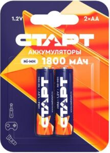 Купить Аккумулятор Старт HR6 AA 1800mAh Ni-MH BL2 1.2 В, 2 шт. в блистере - X-1069287 из реестра по лучшей цене