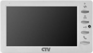 Купить Видеодомофон CTV CTV-M1701 Plus (белый) с кнопочным управлением, встроенный автоответчик, функция фоторамки и часов - X-954856 из реестра по лучшей цене