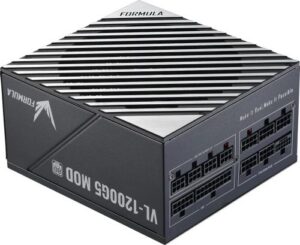 Купить Блок питания ATX FORMULA VL-1200G5 MOD 1200W, APFC, 80+ gold, 140mm fan, cable management, lt.blue RTL - X-1099001 из реестра по лучшей цене