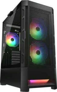 Купить Корпус eATX Cougar Airface RGB Cougar 187525 черный, без БП, боковая панель из закаленного стекла, 2*USB 3.0, USB 2.0, audio - X-978622 из реестра по лучшей цене