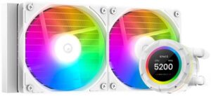 Купить Система охлаждения жидкостная ID-Cooling SL240 XE WHITE LGA20XX/1700/1200/115X/AM5/AM4 (2*120mm fan, TDP 300W, 76.16CFM, 35.2dBa, 4-pin PWM, LCD Displ - X-1085598 из реестра по лучшей цене