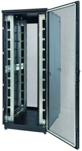 Купить Шкаф напольный 19", 33U Eurolan 60F-33-88-34BL Racknet S3000 800 × 800, передняя дверь перфорированная одностворчатая, задняя дверь перфорированная дв - X-623319 из реестра по лучшей цене