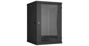 Купить Шкаф настенный 19", 18U TLK TWC-186060-R-G-BK стеклянная дверь, Ш600хВ904хГ600мм, 2 пары монтажных направляющих, чёрный - X-984250 из реестра по лучшей цене