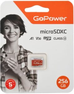 Купить Карта памяти 256GB GoPower 00-00025684 microSDXC Class10 UHS-I (U3) 100 МБ/сек V30 без адаптера - X-1054917 из реестра по лучшей цене