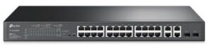 Купить Коммутатор управляемый TP-LINK SL2428P JetStream Smart коммутатор уровня 2 с 24 портами 10/100 Мбит/с, 4 гигабитными портами и 24 портами PoE+, бюджет - X-1076478 из реестра по лучшей цене