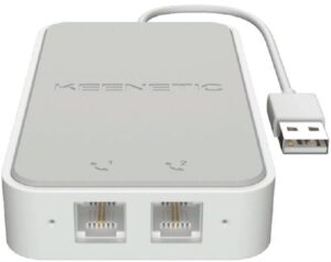 Купить Адаптер USB Keenetic Linear KN-3110 для двух аналоговых телефонов - X-921129 из реестра по лучшей цене