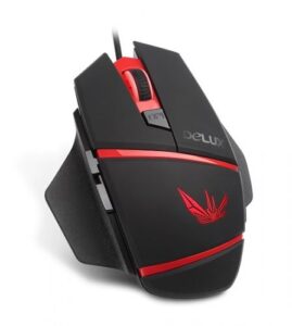 Купить Мышь Delux M611 черно-красная, 1000/1500/2000/3000/4000dpi, USB, 5кн+скролл, с подсветкой 6938820411659 - X-505371 из реестра по лучшей цене