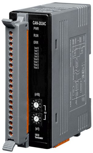 Артикул: X-1051315 - Модуль ICP DAS CAN-2024C CR CANopen module of 4-channel 14-bit analog output module - фото