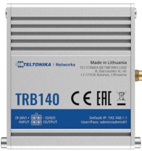 Купить Модем Teltonika Networks TRB140 LTE cat.4, SMA, 1x1G RJ45, miniSIM, 2xDigital I/O - X-870798 из реестра по лучшей цене