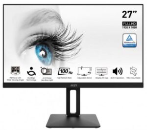 Купить Монитор 27" MSI PRO MP271AP 9S6-3PA29T-086 1920x1080, 16:9, IPS Flat, 1ms(MPRT), 1000:1, 100M:1, 300nit, 178/178, HDMI 1.4b, DP 1.2a, VGA, Speaker, Ti - X-1067812 из реестра по лучшей цене