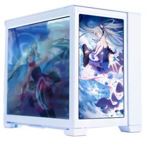 Купить Корпус ATX Lamptron CSM380 белый, без БП, боковая и фронтальная панели с двумя ЖК экранами, USB 3.0, 2*USB 2.0, audio - X-1028042 из реестра по лучшей цене