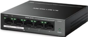 Купить Коммутатор неуправляемый Mercusys MS105GP 5-Port Gigabit Desktop Switch with 4-Port PoE+ PORT: 4*Gigabit PoE+ Ports, 1*Gigabit Non-PoE Port SPEC: Comp - X-1032253 из реестра по лучшей цене