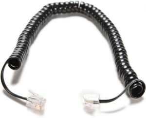 Купить Кабель W&T телефонный WT-6026-2M-BK витой (телефон-трубка) 2 метра черный - X-523144 из реестра по лучшей цене