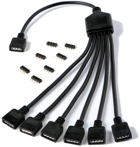 Артикул: X-1003531 - Разветвитель GELID CA-RGB-02 для RGB подсветки 1 в 6