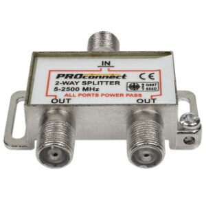 Купить Сплиттер PROconnect 05-6201-4 ТВ х 2 под F разъем 5-2500 МГц - X-829399 из реестра по лучшей цене