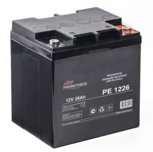 Купить Батарея для ИБП PROMETHEUS ENERGY РЕ1226 PE 1226 12V, 26Ah, болт-гайка 5 мм - X-958846 из реестра по лучшей цене