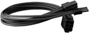 Купить Переходник Nanoxia NXP683E 6-pin PCI-E в 8-pin (6+2), 30см, индивидуальная оплетка, черный - X-818518 из реестра по лучшей цене