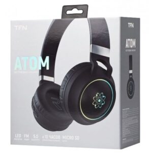 Купить Наушники беспроводные TFN TFN-HS-BT400BK накладные Atom, черный - X-914966 из реестра по лучшей цене