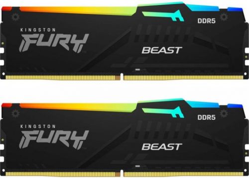 Артикул: X-983233 - Модуль памяти DDR5 16GB (2*8GB) Kingston FURY KF560C40BBAK2-16 Beast RGB 6000MHz CL40 1RX16 1.35V 16Gbit - фото