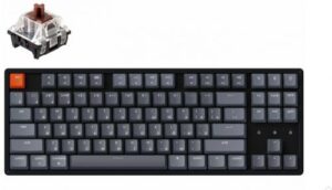 Купить Клавиатура беспроводная Keychron K8 TKL, алюминиевый корпус, RGB подсветка, Gateron Brown Switch - X-1042353 из реестра по лучшей цене