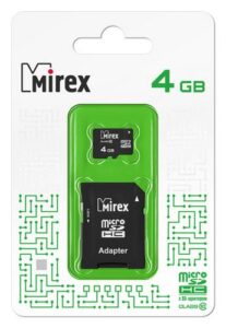Купить Карта памяти MicroSDHC 4GB Mirex 13613-AD10SD04 Class 10 (SD адаптер) - X-849156 из реестра по лучшей цене