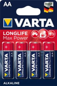 Купить Батарейка Varta LONGLIFE MAX POWER (MAX TECH) LR6 AA 04706101404 BL4 Alkaline 1.5V - X-1013596 из реестра по лучшей цене