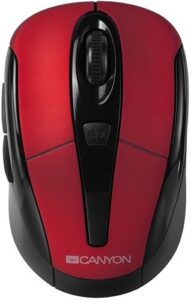 Купить Мышь Wireless Canyon MSO-W6 CNR-MSOW06R 2.4 Гц, DPI 800/1000/1600, 6 кнопок, черно-красная - X-960178 из реестра по лучшей цене