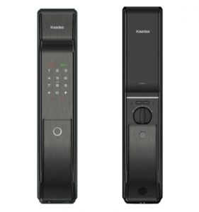Купить Замок Kaadas K9-5W электронный, врезной, с механизмом "пуш-пул", металл, черный, врезная часть имеет три ригеля, биометрический сканер отпечатка пальц - X-1021145 из реестра по лучшей цене