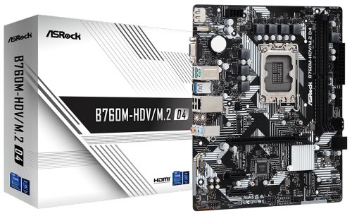 Артикул: X-1017352 - Материнская плата mATX ASRock B760M-HDV/M.2 D4 (LGA1700