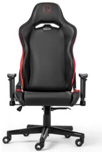Купить Кресло игровое WARP SG чёрно-красное, экокожа, алькантара, регулируемый угол наклона, механизм качания - X-873773 из реестра по лучшей цене