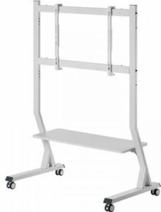 Купить Стойка напольная Ultramounts UM306W для телевизора, белая, 45"-90", макс. 60кг, мобильная - X-1100442 из реестра по лучшей цене