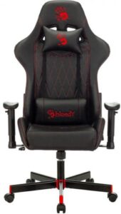 Купить Кресло игровое A4Tech BLOODY GC-800 черный ромбик эко.кожа крестов. металл - X-988726 из реестра по лучшей цене