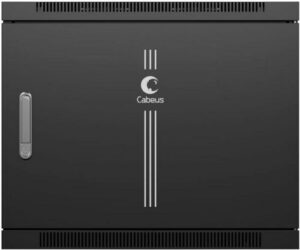 Купить Шкаф настенный 19", 12U Cabeus SH-05F-12U60/60m-R-BK 600x600x635mm (ШхГхВ) дверь металл, цвет черный (RAL 9004) - X-870444 из реестра по лучшей цене