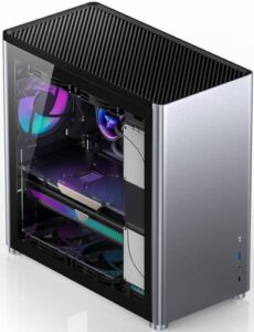 Купить Корпус ATX JONSBO D40 без БП, боковая панель из закаленного стекла, серебристый - X-890654 из реестра по лучшей цене